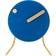 Picto Table Clock Royal Blue Bordur 9.1cm