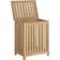 vidaXL Solid Teak Wash Bin Laundry Sorter