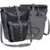 Vaude Bakre cykelväska PLUS – set med – PVC-fri presenning cykelväskor – vattentäta bagageväskor med framficka och liter total förvaringsvolym svart SE, x x cm