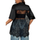 Shein Plus VNeck Lace Baggy Varsity Sweatshirt