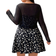 Shein Sommerkleid für Damen in Große Größen mit floralem Muster und durchsichtiger Strickjacke, Set aus Teilen
