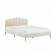 Flair Scallop Double Beige Velvet Bed Frame 135x190cm