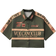 Shein Womens Back To School Festival Sport Graphics Crop Loose Army Green Shirts