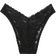 PINK Wink V-Front Brazilian Panty, Black, Women's -
