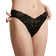 PINK Wink V-Front Brazilian Panty, Black, Women's -