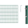 Alberts Komplettset Doppelstabmattenzaun 180 cm x 200 cm 8 m 60x40 mm 180cmx8m