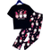 Shein Christmas pcs Tween Girls Santa Claus Heart Print Sleepwear Set Comfy Short Sleeve Top Pants Home Outfit
