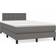 vidaXL mit Matratze 120x200 cm Grau Rahmenbett 120x203cm