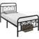 Yaheetech Modern Metal Bed Frame with Vintage Headboard 95 x 190cm