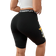 Shein Plus Trendy Street Style Tight Knit Cartoon Printed High Waist Letter Black Biker Shorts