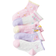 Shein 5pairs/set Girls' Pink Unicorn Short Socks. Available In 1-3 4-7 8-11 And 11-14 Years Old