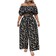 Shein Plus Leopard Print Off Shoulder Short Sleeve Shirt And Long Pants Casual Vacation Outfit Set
