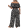Shein Leopardenmuster Set in Große Größen aus Off-Shoulder Shirt mit Kurzem Ärmel und langen Hosen, Lässig Urlaubs Outfit