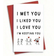 Shein I Like You Love You Greeting Card