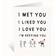 Shein I Like You Love You Greeting Card