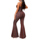 Shein Ladies Sexy YK Vintage Elegant Stretch Vacation Travel Elegant Printed Retro Wind Flared Jumpsuit