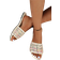 Shein Eleganta och fashionabla beige och svarta platta tofflor fr kvinnor lmpliga fr vren och sommaren med fyrkantig t och mngsidig design bekvma platta rut
