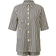 Shein Womens Striped Printed Shirt And Shorts Set pcs