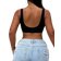 Shein Einfarbige, ärmellose, eng anliegende Crop Top für Damen