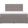 vidaXL Ramsäng Med Madrass Taupe 180x200 cm Tyg Ramsäng 180x200cm