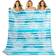 KUOGAS Strandhandduk 200 x 140 cm XXL Stor Mikrofiber Snabbtorkande Handduk Blå (200x145cm)
