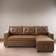 Home Imports Emporium Reversible L-Shape Sleeper Sectional Sofa 84.6" 3 Seater