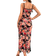 Shein Floral Printed Lace Trimmed High Slit Sexy Nightgown Cami Pajama Long Dress