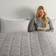OHS Geometric Printed Weighted Blanket 150 x 200 cm Weight blanket 8kg Grey, White (200x150cm)