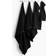 H&M Aus Frottee Schwarz 70x140 Badezimmerhandtuch Schwarz (140x70cm)