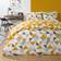 OHS Abstract Shapes Set Ochre Duvet Cover Grey, Yellow, White (198x137cm)