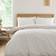 Bianca Ashford Stripe 200 Thread Count Cotton Percale Reversible Set Duvet Cover Beige, Natural