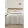 Bianca Ashford Stripe 200 Thread Count Cotton Percale Reversible Set Duvet Cover Beige, Natural