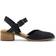 Toms Women's Black Jaclyn Leather Heel Dress Casual Heel Shoes