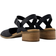 Toms Women's Black Jaclyn Leather Heel Dress Casual Heel Shoes