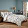Sanderson Clementine Kingsize Set Duck Egg Duvet Cover Red, Blue, Green