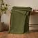 Pineapple Elephant Jaipur Chunky Waffle Throw 150cm x 200cm Olive Blankets Green