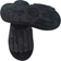 Shein Women Black Minimalist Fluffy Bedroom Slippers, Fashionable Open Toe Slippers