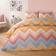 OHS Abstract Zigzag Set Double Duvet Cover Multicolour (200x200cm)