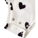 Shein Newborn Baby Girl Cute Ivory Heart Pattern Knitted Long Sleeve SnapUp Romper Autumn Winter
