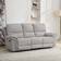 More4Homes Fosse 3 Seater Manual Recliner Light Grey Sofa