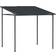 OutSunny 2.4 x 2.4 m Wall Mounted Pergola Gazebo UPF30+ Dark Grey