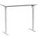 ConSet Hæve-Sænkebord 60 x 140 cm Hvid Skrivebord 60x140cm