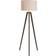 BHS Keeley Wooden Tripod Dark Brown Floor Lamp