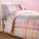 OHS Gingham Check Set Pillowcase Reversible Quilt Bedding Set - Duvet Cover Multicolour (198.1x137.2cm)