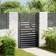vidaXL Garden Gate Lockable Black 100x150 cm