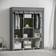 Homcom Fabric Portable with 8 Shelves 2 Hanging Rails Grey Wardrobe