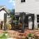 OutSunny Pergola with Retractable Roof and Curtains 3 x 3 m Charcoal Grey