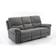 More4Homes Fosse 3 Seater Fabric Manual Recliner Sofa