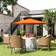 OutSunny Cantilever Parasol Banana Umbrella with Crank and Tilt 3 m