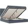 vidaXL Ottoman Bed with Mattresses 180x200 cm Dark Grey